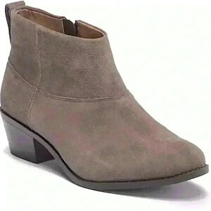 Vionic Women's Suede Joy Zadie Ankle Boot‎ Taupe Greige Size 9.5